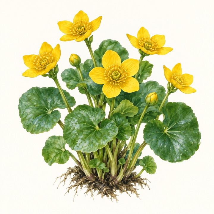Blatouch bahenní (Caltha palustris)