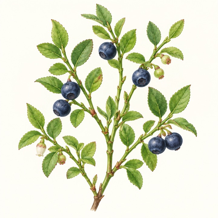Brusnice borůvka (Vaccinium myrtillus)