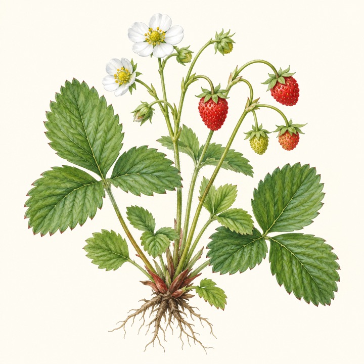 Jahodník obecný (Fragaria vesca)