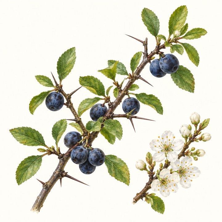 Slivoň trnka (Prunus spinosa)